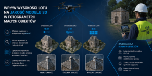 Wpływ wysokości lotu na jakość modelu 3D w fotogrametrii małych obiektów