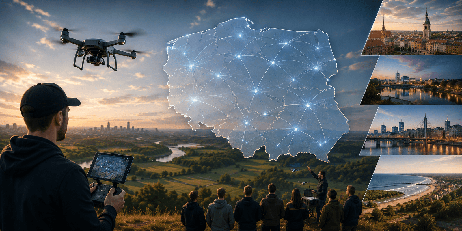 Szkolenia dla pilotów dronów w całej Polsce