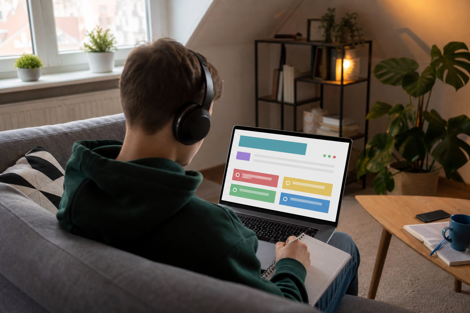 Powtórka teorii na platformie e-learningowej