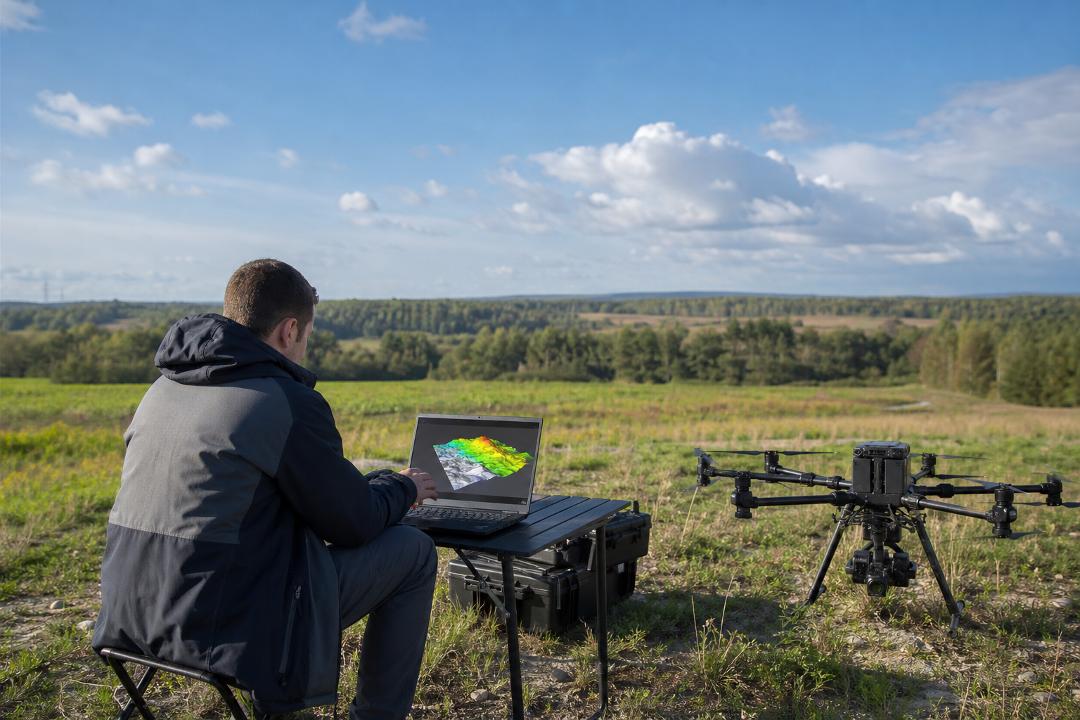 Lot mapujący – praktyka fotogrametrii w terenie
