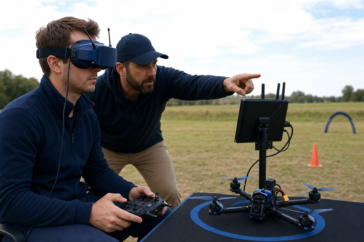 Szkolenie FPV z instruktorem – gogle, aparatura, procedury startu
