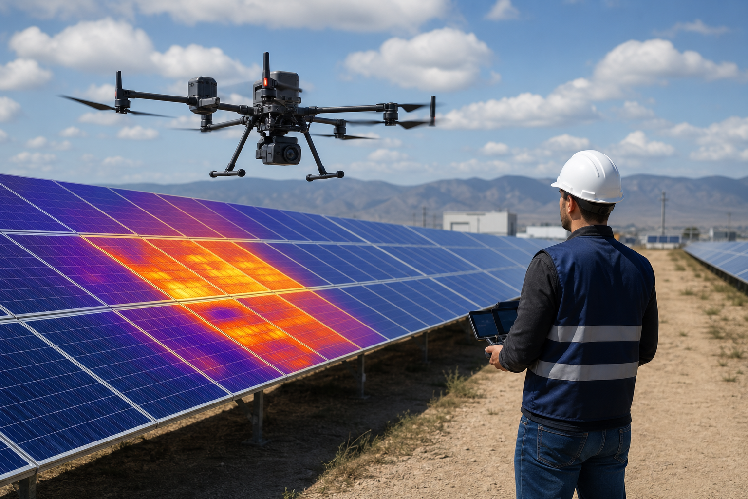 Kurs termowizja dronem – inspekcja IR farmy PV i budynków