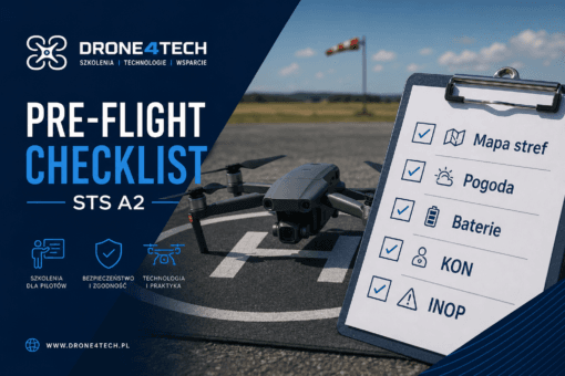 Checklista przedlotowa pilota drona STS i A2
