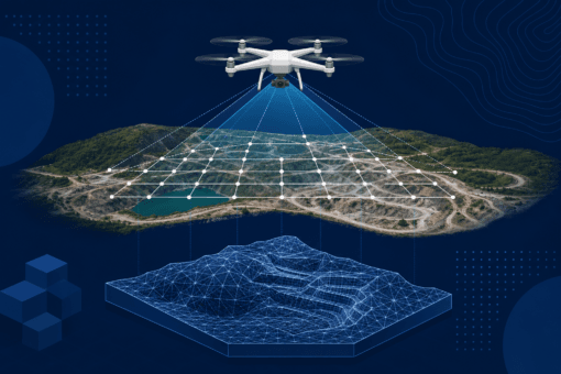 Fotogrametria dronem – model 3D z lotu