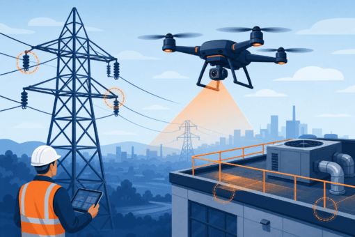 Inspekcje dronem – energetyka i budownictwo