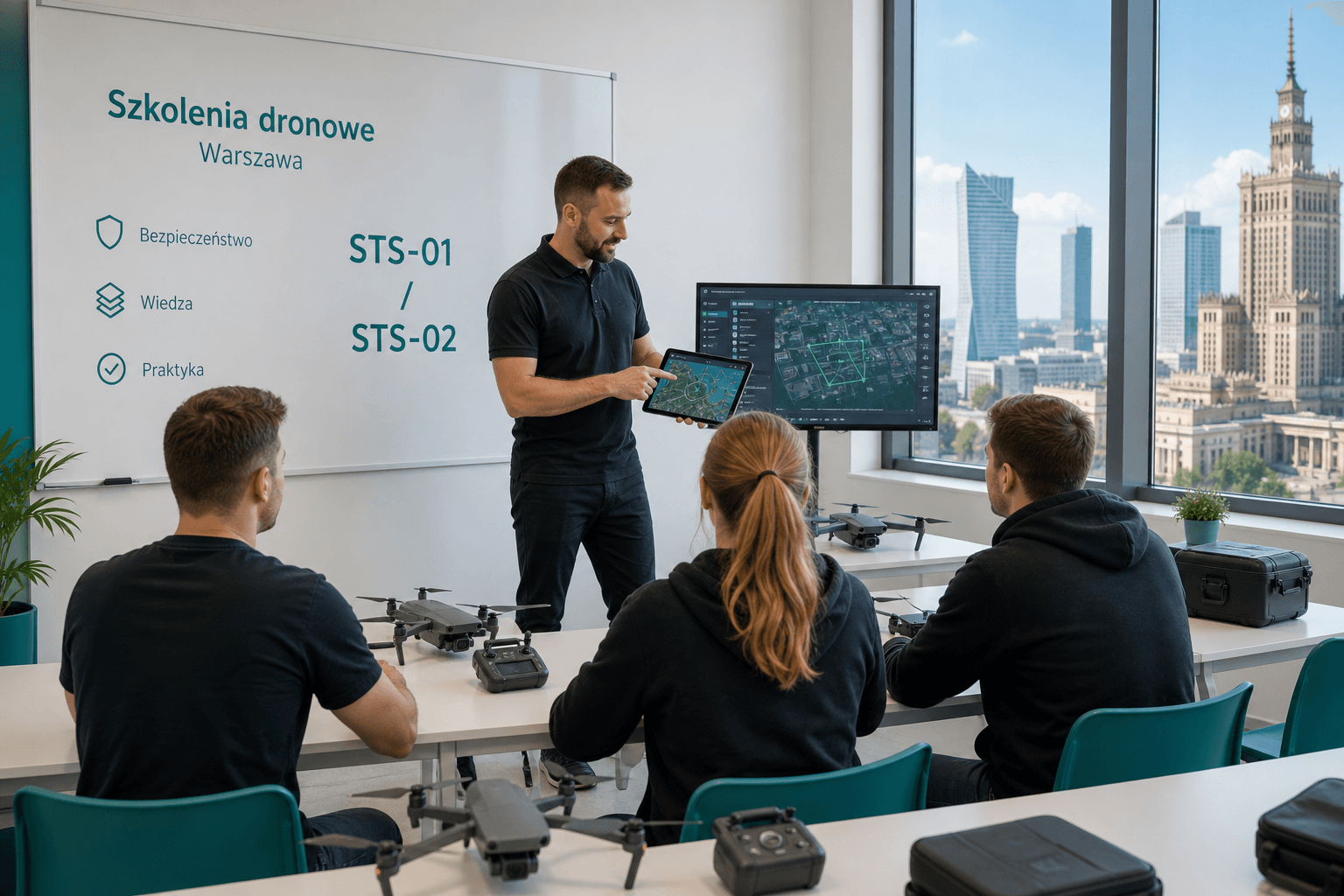 Kurs STS-01 i STS-02 w Warszawie – szkolenie pilota drona DRONE4TECH