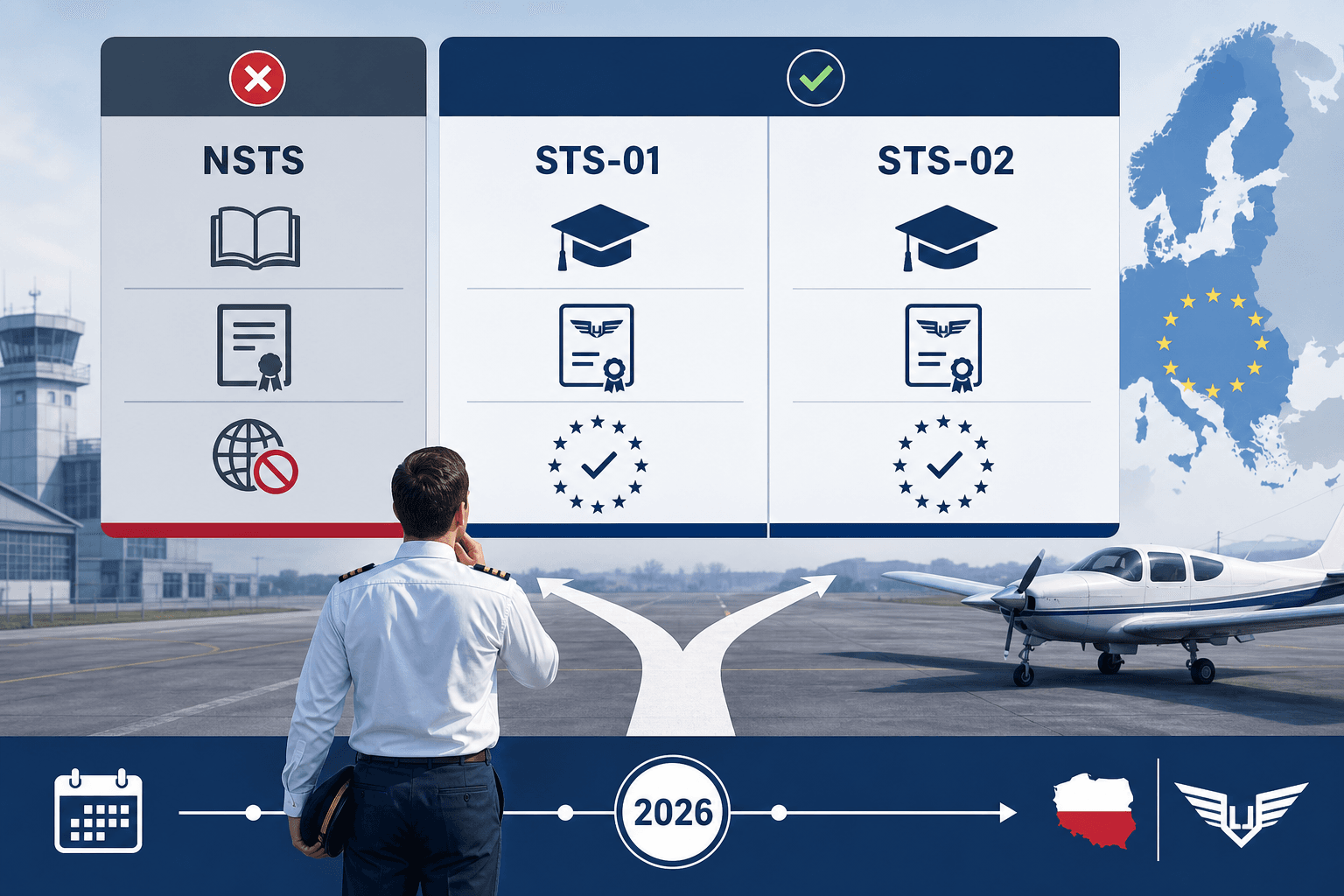 Scenariusze STS-01 VLOS i STS-02 BVLOS w Unii Europejskiej