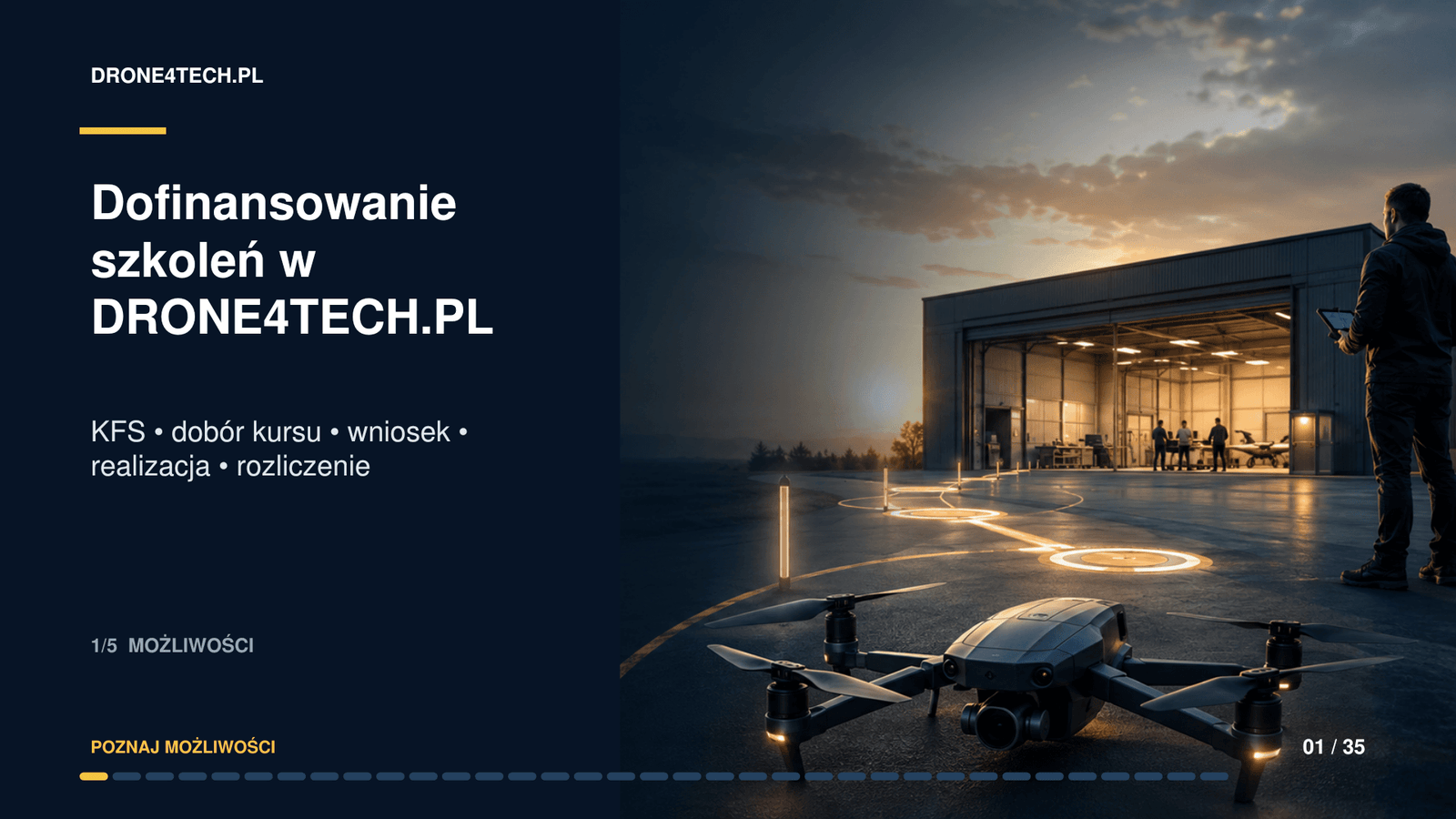 Dofinansowanie szkoleń w DRONE4TECH.PL – KFS, dobór kursu, wniosek, rozliczenie