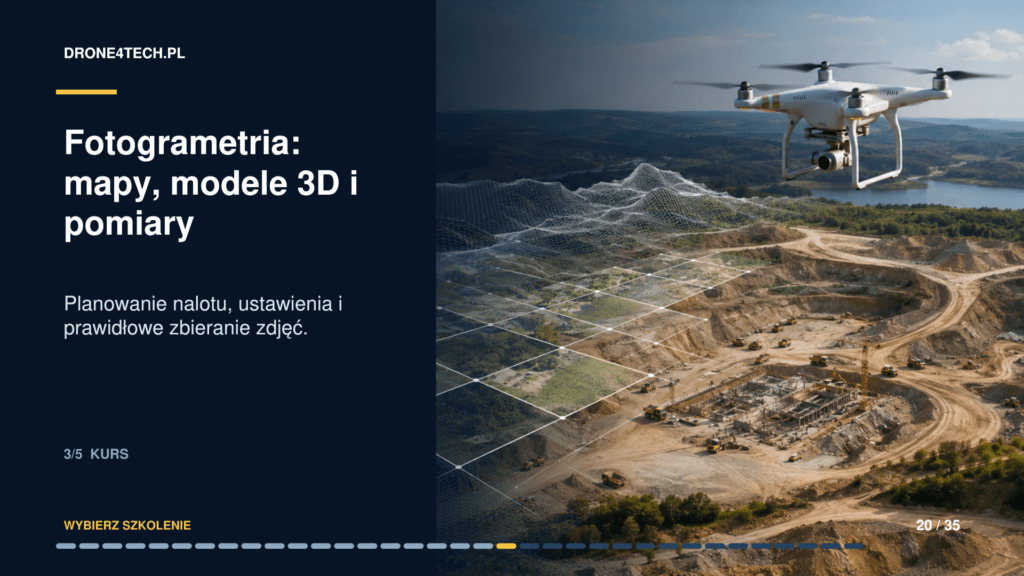 Fotogrametria – mapy, modele 3D i pomiary z drona