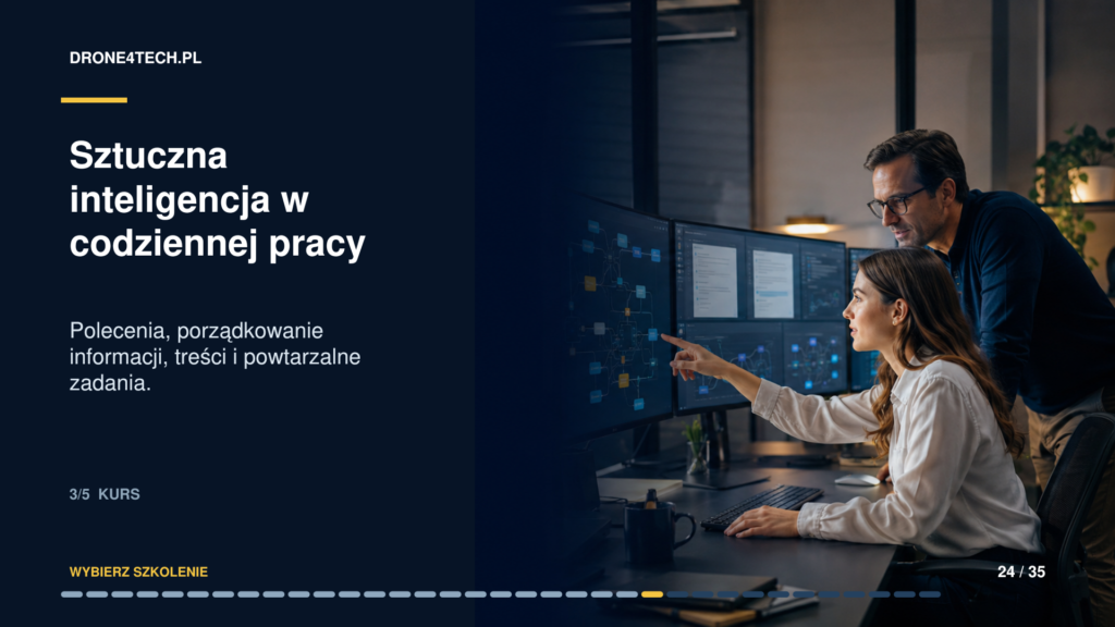 Sztuczna inteligencja w codziennej pracy – szkolenie praktyczne