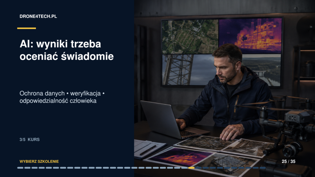 AI – świadoma ocena wyników, ochrona danych, odpowiedzialność człowieka