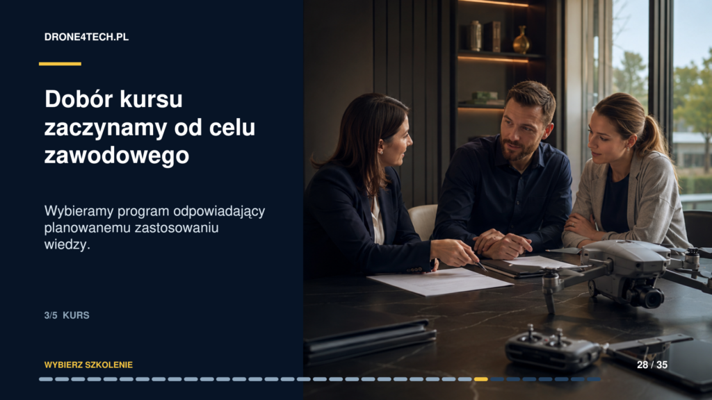 Dobór kursu zaczynamy od celu zawodowego