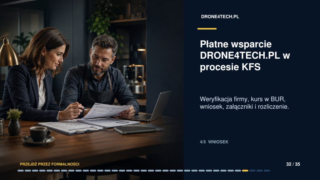 Płatne wsparcie DRONE4TECH.PL w procesie KFS