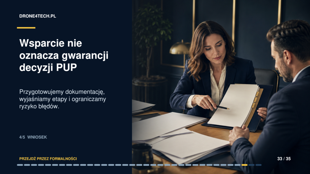 Wsparcie nie oznacza gwarancji decyzji Powiatowego Urzędu Pracy