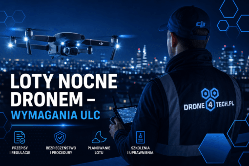 Loty nocne dronem – wymagania ULC i praktyka pilota
