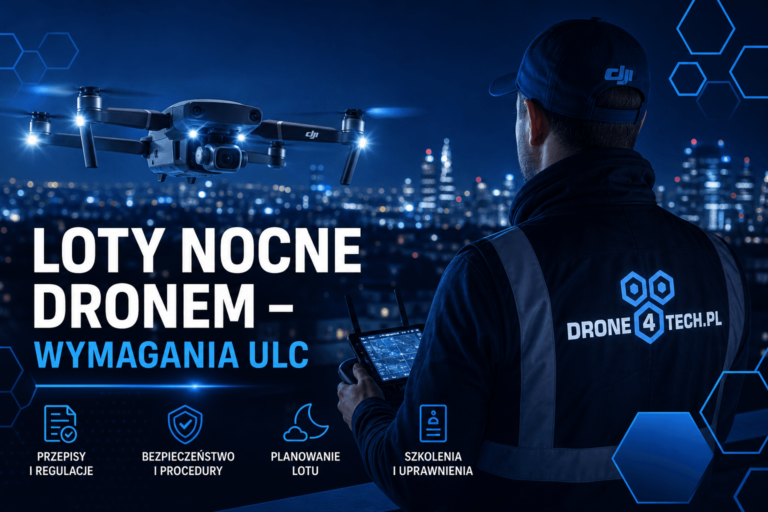 Loty nocne dronem – wymagania ULC i praktyka pilota