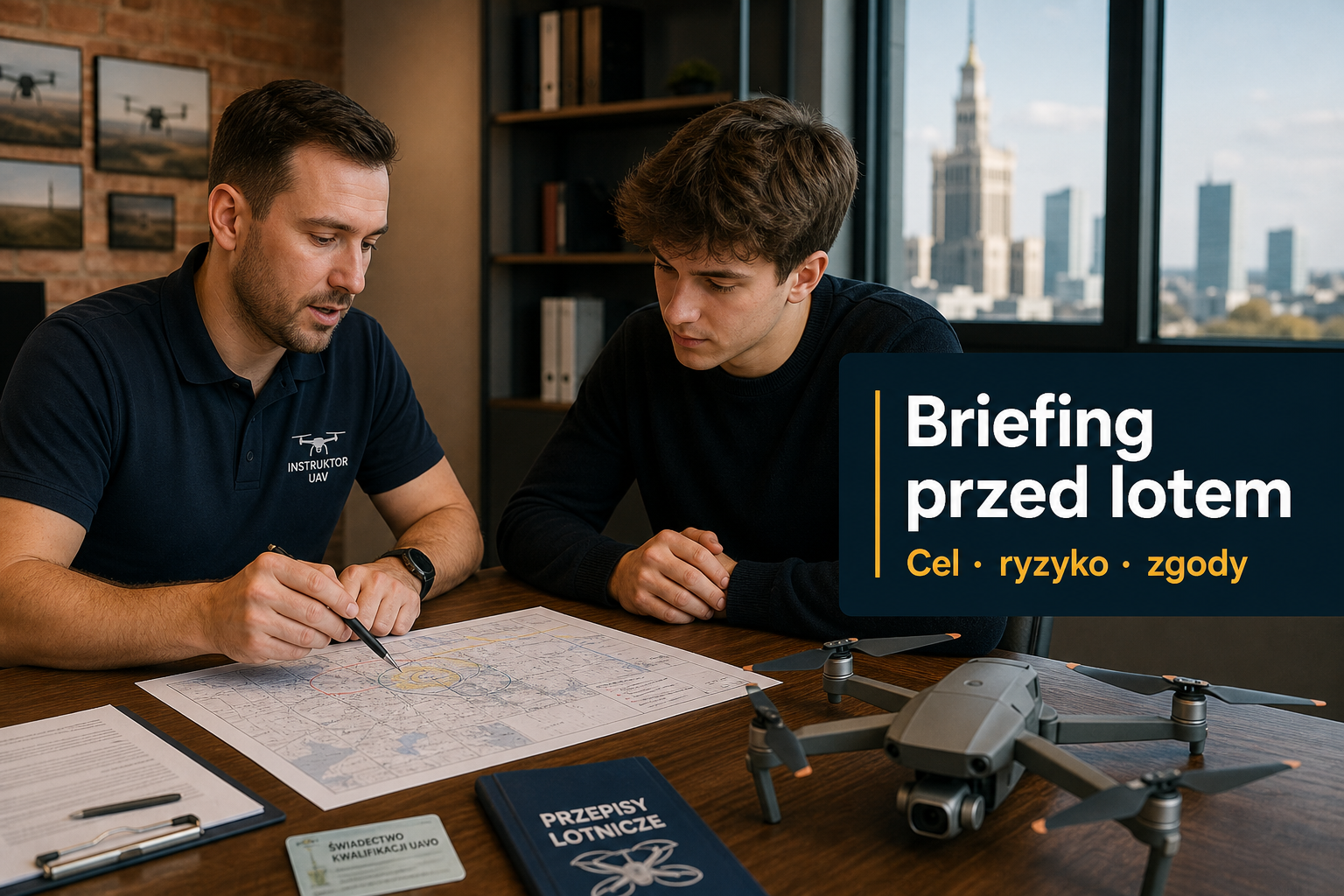 Briefing przed lotem – cel, ryzyko i zgody z klientem