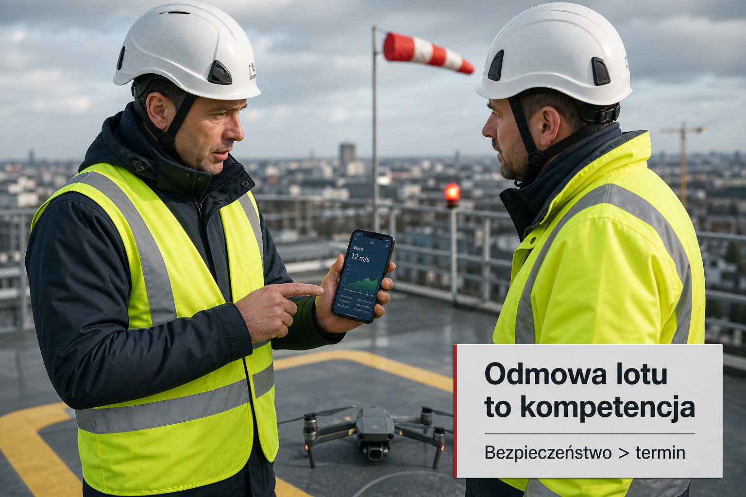 Odmowa lotu to kompetencja – rozmowa pilota z klientem o bezpieczeństwie