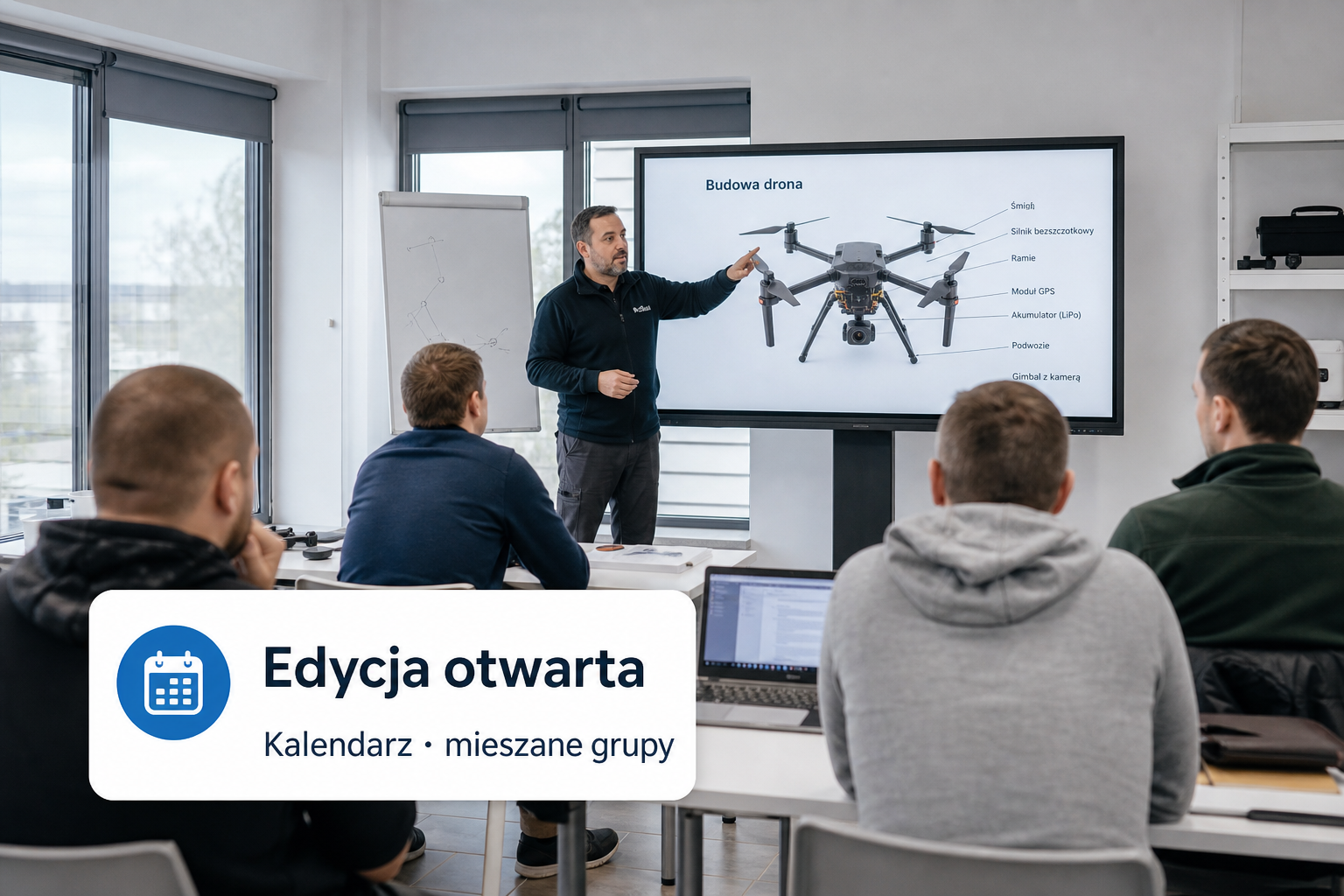 Edycja otwarta szkolenia dronowego – kalendarz i mieszane grupy