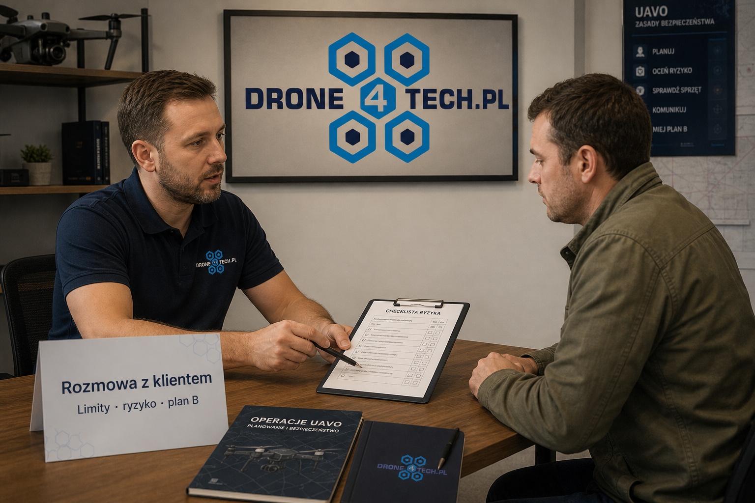 Rozmowa z klientem o limitach, ryzyku i planie B — DRONE4TECH