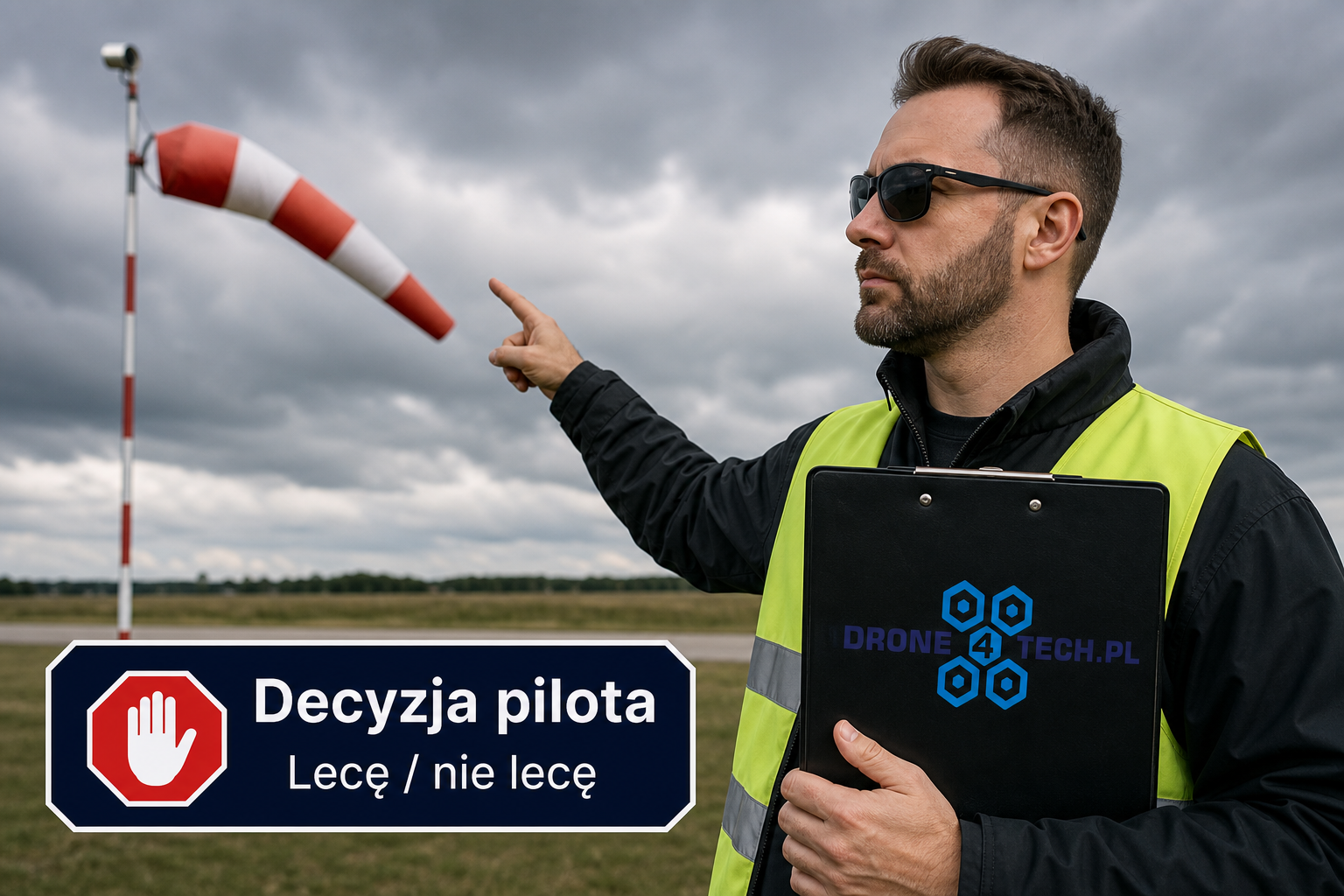 Decyzja pilota lecę / nie lecę przy wietrze — szkolenie BSP