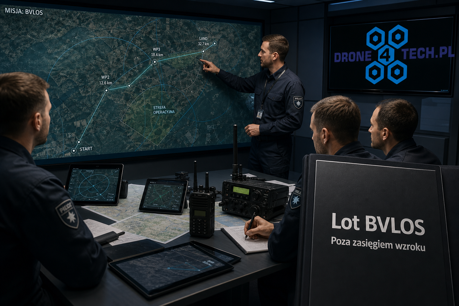 Lot BVLOS poza zasięgiem wzroku — briefing STS