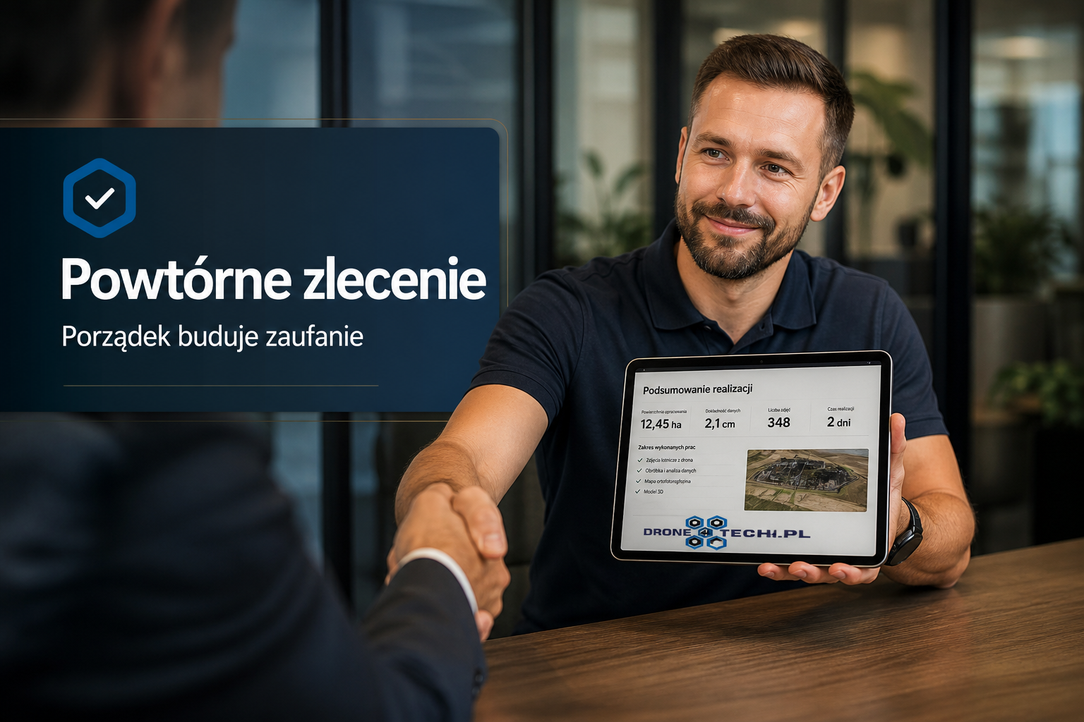 Powtórne zlecenie dzięki porządkowi w raporcie misji