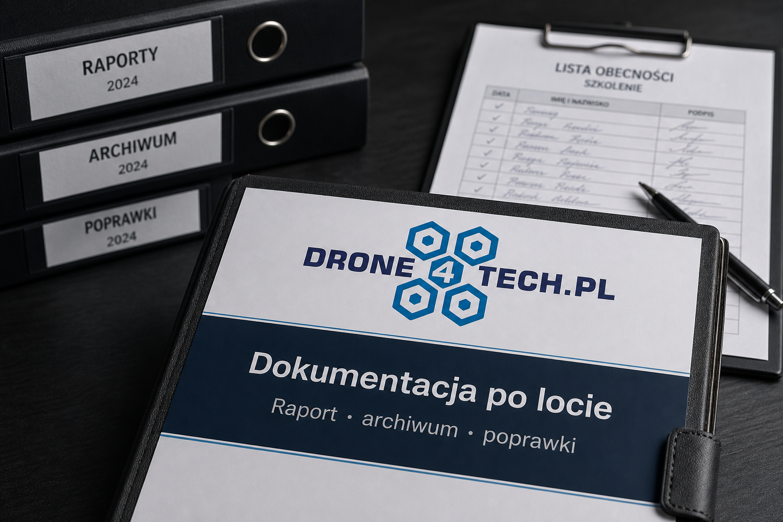 Dokumentacja po locie – raport, archiwum, poprawki