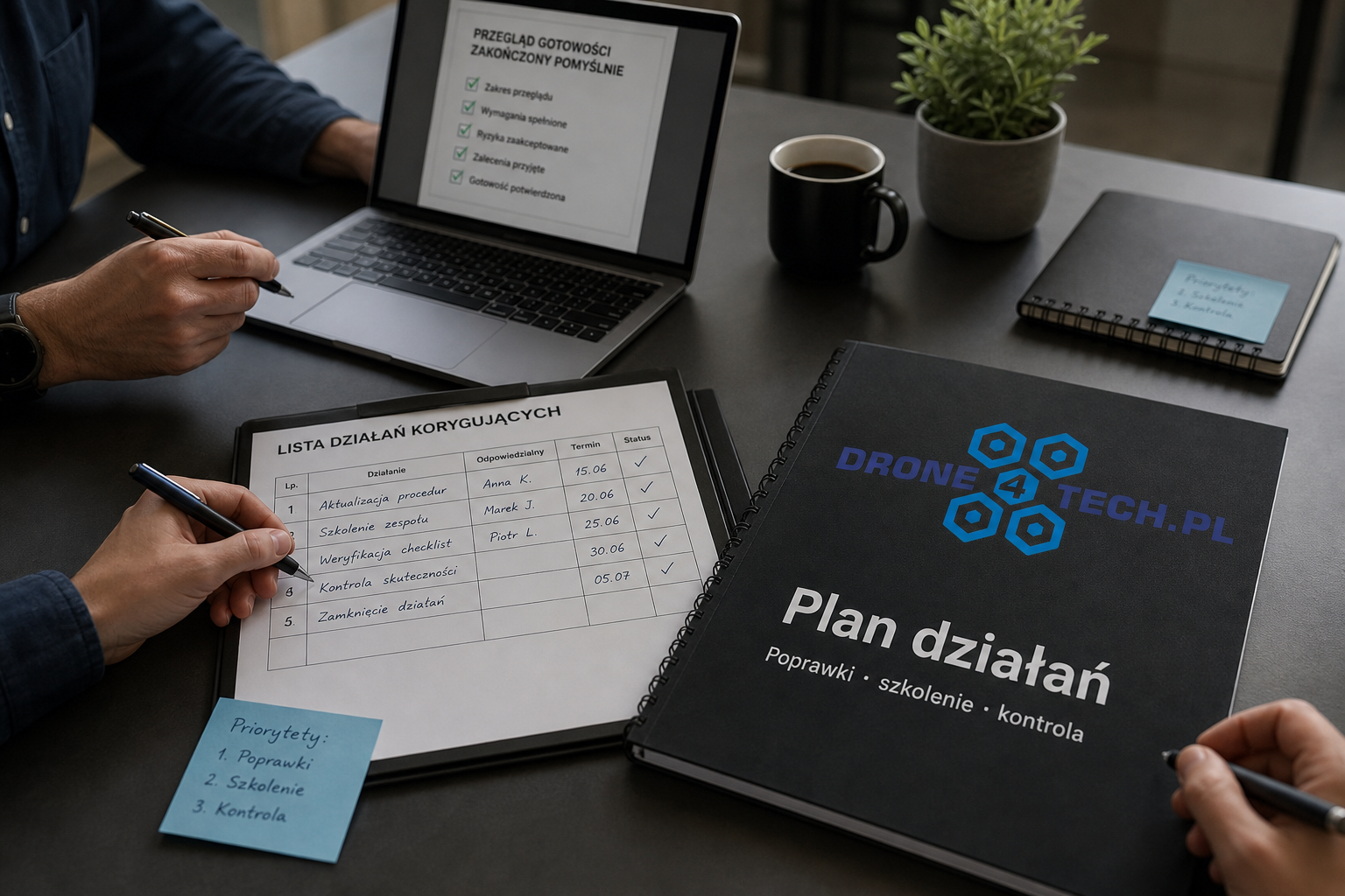 Plan działań po audycie – poprawki i szkolenie